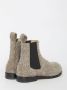 Loewe Groene Suede Chelsea Enkellaarzen Beige Dames - Thumbnail 3