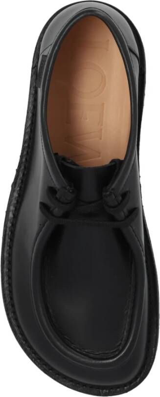 Loewe Leren Derby schoenen Black Heren