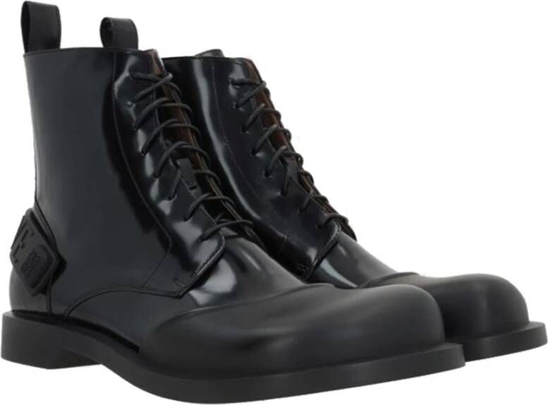 Loewe Leren Veterschoenen Gemaakt in Italië Black Heren