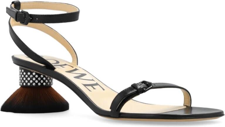 Loewe Petal hak sandalen Black Dames