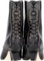 Loewe Pre-owned Leather boots Black Dames - Thumbnail 5