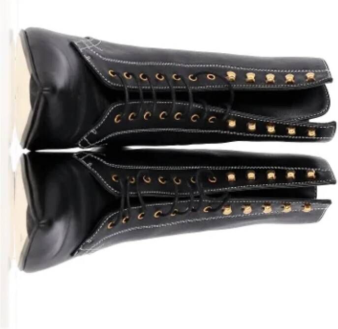 Loewe Pre-owned Leather boots Black Dames