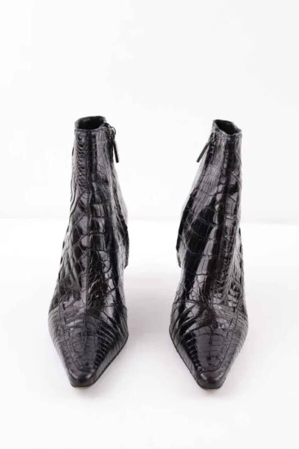 Loewe Pre-owned Leather boots Black Dames