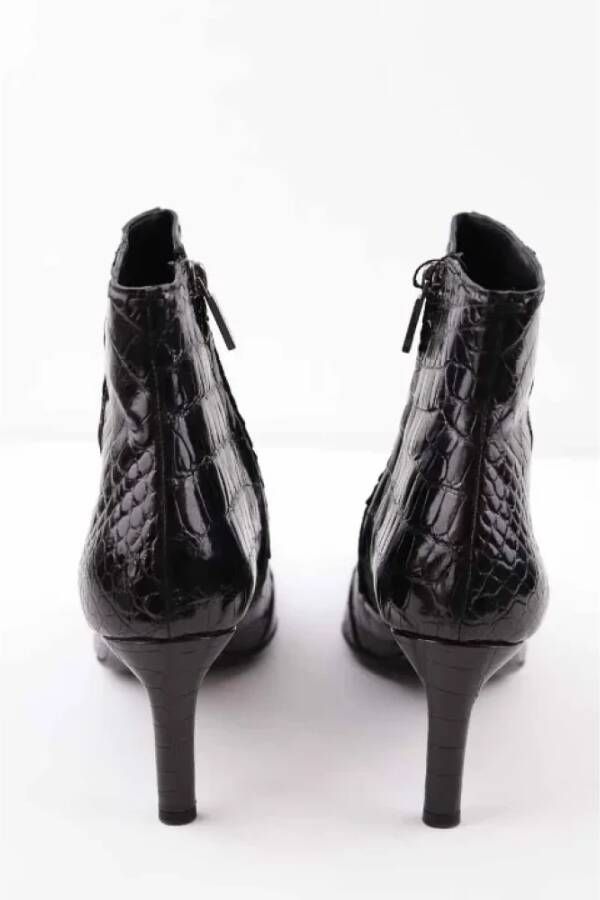 Loewe Pre-owned Leather boots Black Dames