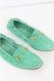 Loewe Pre-owned Leather flats Green Dames - Thumbnail 3