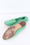 Loewe Pre-owned Leather flats Green Dames - Thumbnail 5