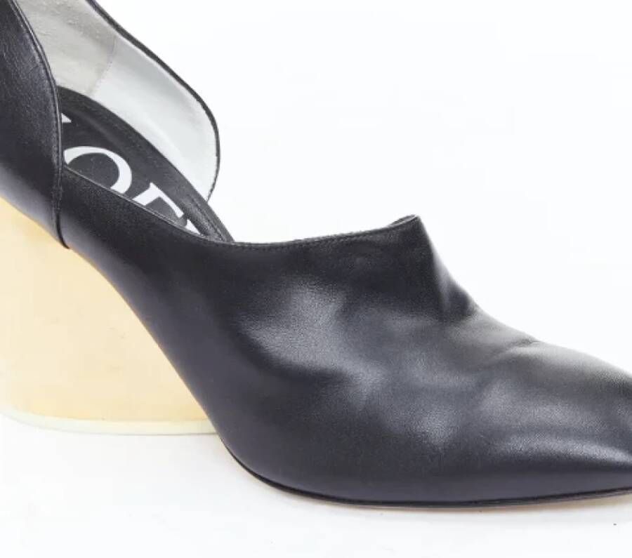 Loewe Pre-owned Leather heels Black Dames