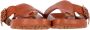 Loewe Pre-owned Leather sandals Brown Dames - Thumbnail 3