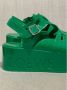 Loewe Pre-owned Plastic sandals Green Dames - Thumbnail 4