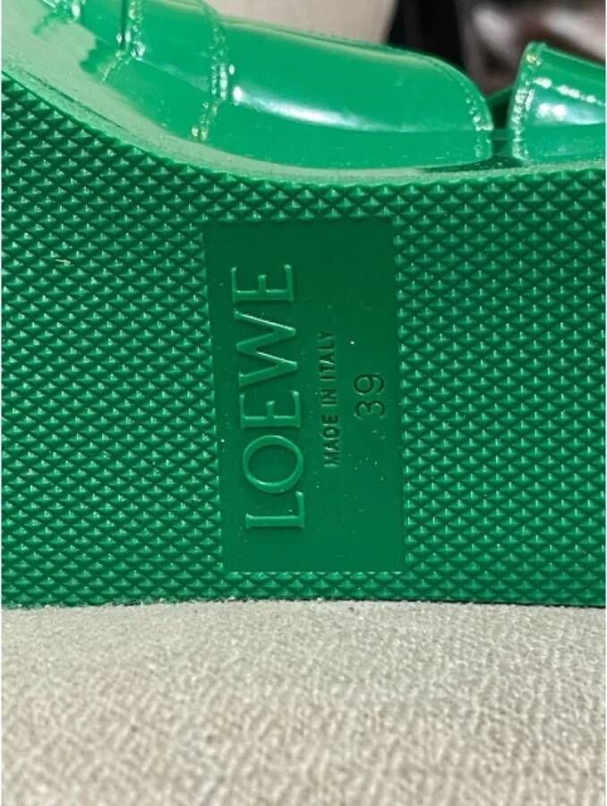 Loewe Pre-owned Plastic sandals Green Dames