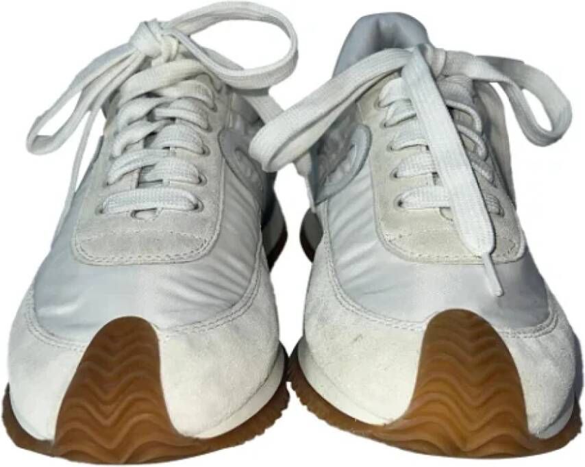 Loewe Pre-owned Polyester sneakers White Dames