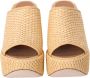 Loewe Pre-owned Raffia heels Brown Dames - Thumbnail 3