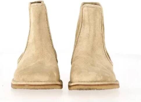 Loewe Pre-owned Suede boots Beige Heren