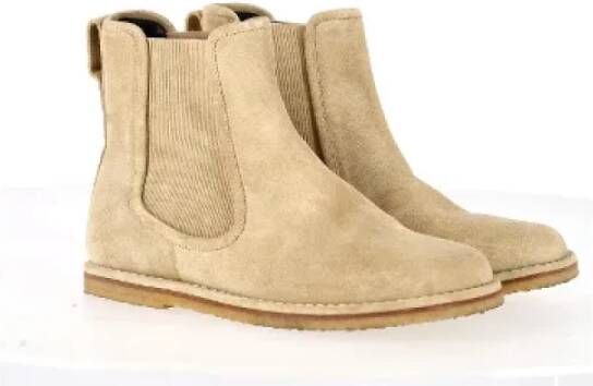 Loewe Pre-owned Suede boots Beige Heren