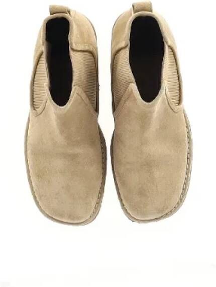 Loewe Pre-owned Suede boots Beige Heren