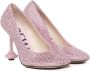 Loewe Rhinestone Pump met Petal Toe Pink Dames - Thumbnail 2