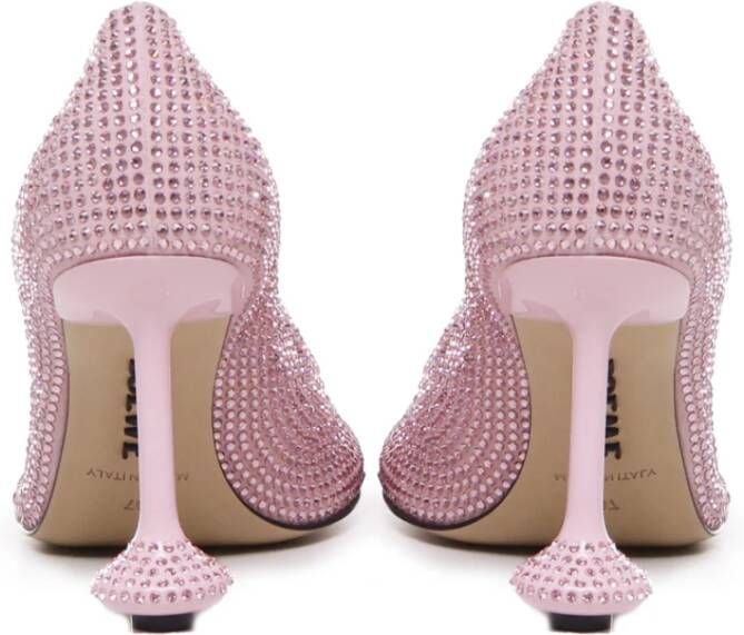 Loewe Rhinestone Pump met Petal Toe Pink Dames