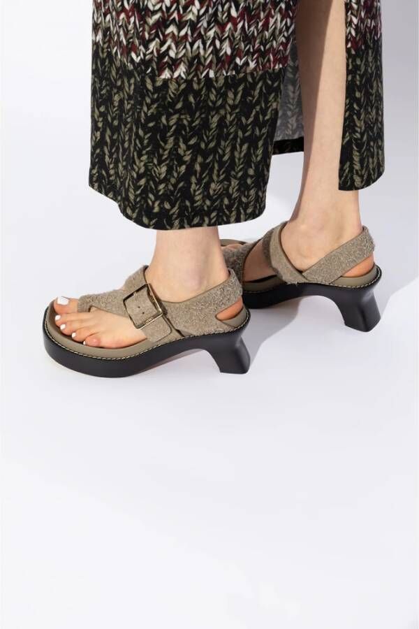 Loewe Sandalen met hak Green Dames