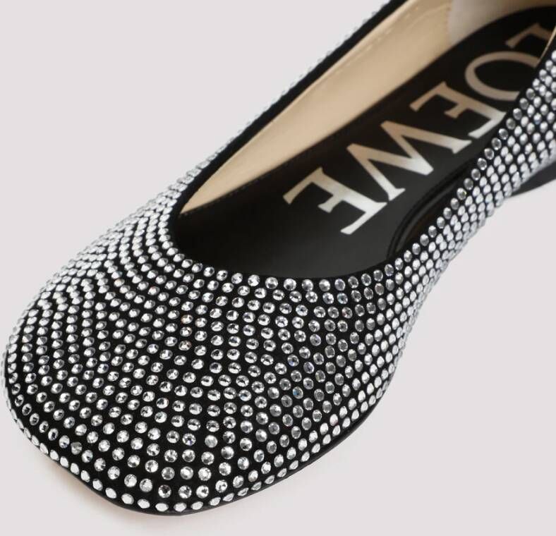 Loewe Strass Ballerinas Zwart Gray Dames