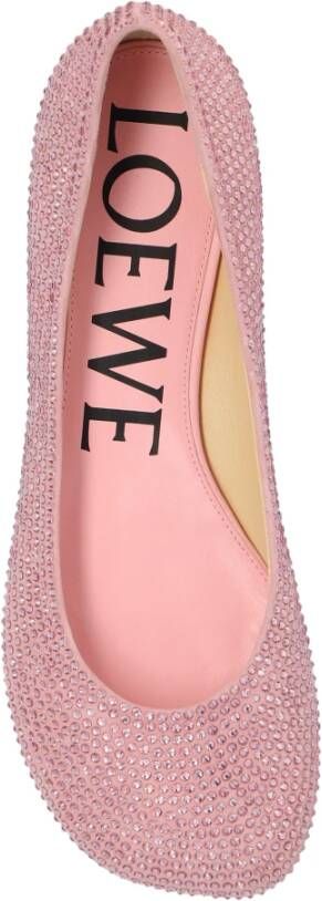 Loewe Toy suède ballerina's Pink Dames