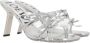 Loewe Zilveren Petal Sandalen met Strik Detail Gray Dames - Thumbnail 2