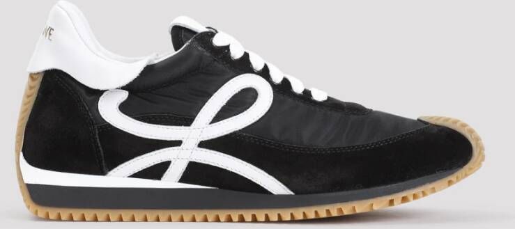 Loewe Zwart Wit Flow Runner Sneakers Black Dames