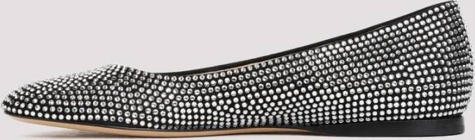 Loewe Zwarte Ballerina's met Strass Detail Black Dames