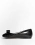 Loewe Zwarte Glanzende Lamsvacht Gevoerde Strik Ballerina Black Dames - Thumbnail 2