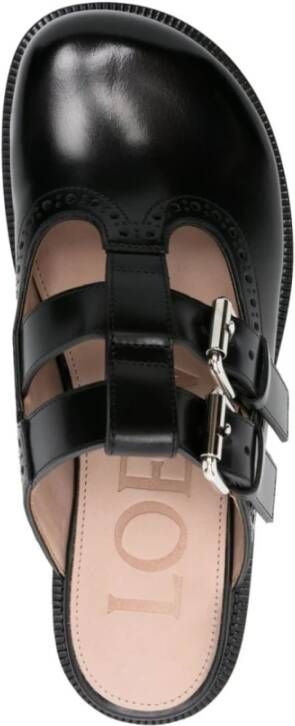 Loewe Zwarte Mary-Jane Mule Sandalen Black Dames