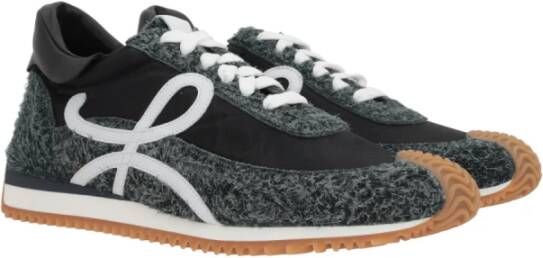 Loewe Zwarte Nylon Low-Top Sneakers Multicolor Heren