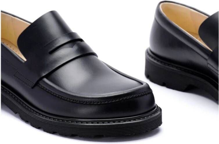 Loewe Zwarte Penny Mocassin Platte Schoenen Black Dames