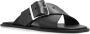 Loewe Zwarte platte sandalen met bloemblaadje Black Dames - Thumbnail 4