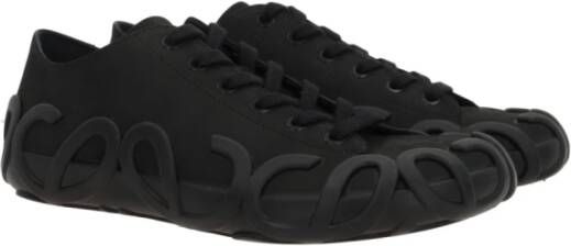 Loewe Zwarte Suède Lage Sneakers Black Dames