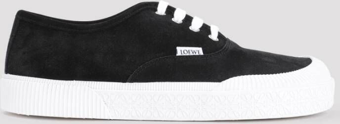 Loewe Zwarte Terra Vulca Lace-Up Sneakers Black Heren