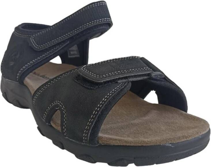 Lois Zwarte Casual Herensandalen Black Heren