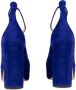 Lola Cruz Blauwe Suède Hakken Pumps Blue Dames - Thumbnail 4