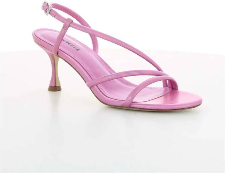 Lola Cruz Elegante hoge hak sandalen voor vrouwen Pink Dames