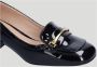 Lola Cruz Elegante lakleren mocassin met metalen detail Black Dames - Thumbnail 3