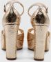 Lola Cruz Platino High Heel Sandalen Yellow Dames - Thumbnail 3