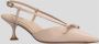 Lola Cruz Leren Slingback Schoenen met Strikdetail Beige Dames - Thumbnail 2