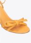 Lola Cruz Leren Stiletto Sandalen met Strikdetail Orange Dames - Thumbnail 2