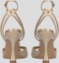 Lola Cruz Nude Patent Leather Round Toe Sandals Beige Dames - Thumbnail 4