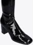 Lola Cruz Zwarte Overknee Laarzen met Vierkante Neus Black Dames - Thumbnail 6