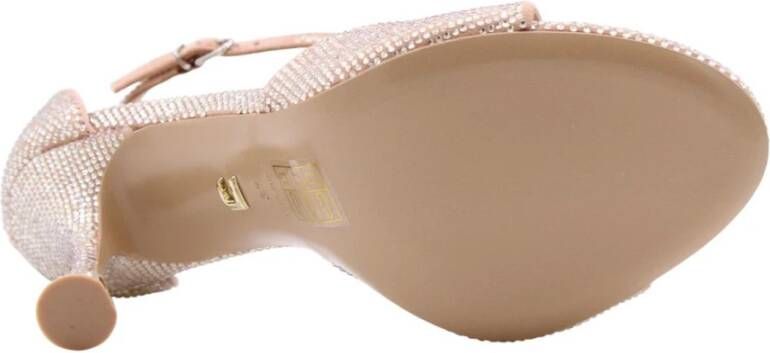 Lola Cruz Hoge hak sandalen voor vrouwen Beige Dames