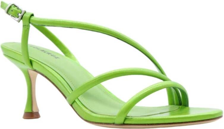 Lola Cruz Slanke hoge hak sandalen Groen Dames