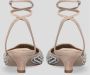 Lola Cruz Slingback met vierkante neus en strass-applicaties Beige Dames - Thumbnail 3