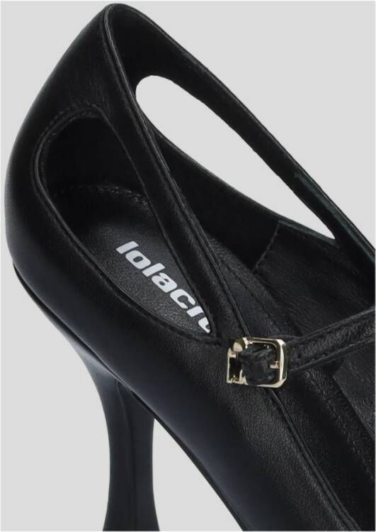 Lola Cruz Zwarte hakken schoenen Black Dames