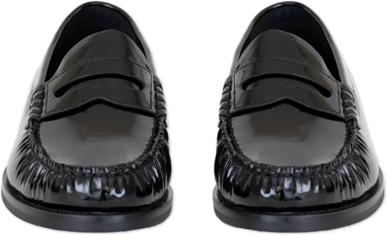 Lola Cruz Zwarte Lakleren Loafers Black Dames