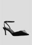 Lola Cruz Zwarte platte schoenen met juweelversiering Black Dames - Thumbnail 2