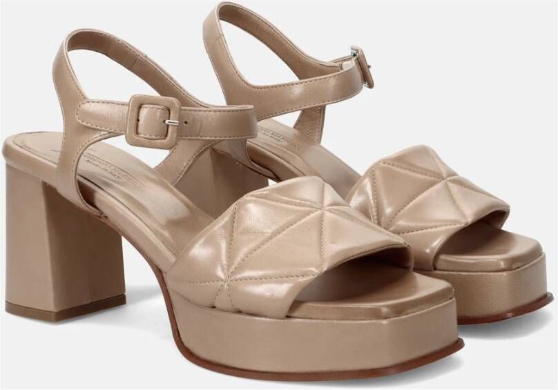 Lorenzo Masiero Dove Grey Sandalen Comfort Stijl Italië Beige Dames